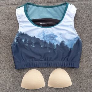 Oiselle Blackbird Crop, XS